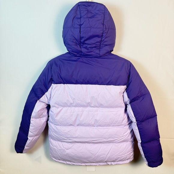 Eddie Bauer Kids Two-Tone Purple Puffer Dawn Jacket Medium Outdoor Winter Cozy - Picture 12 of 16